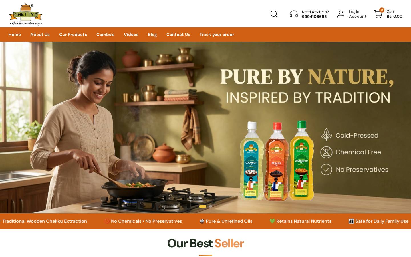 chettyz.com homepage screenshot