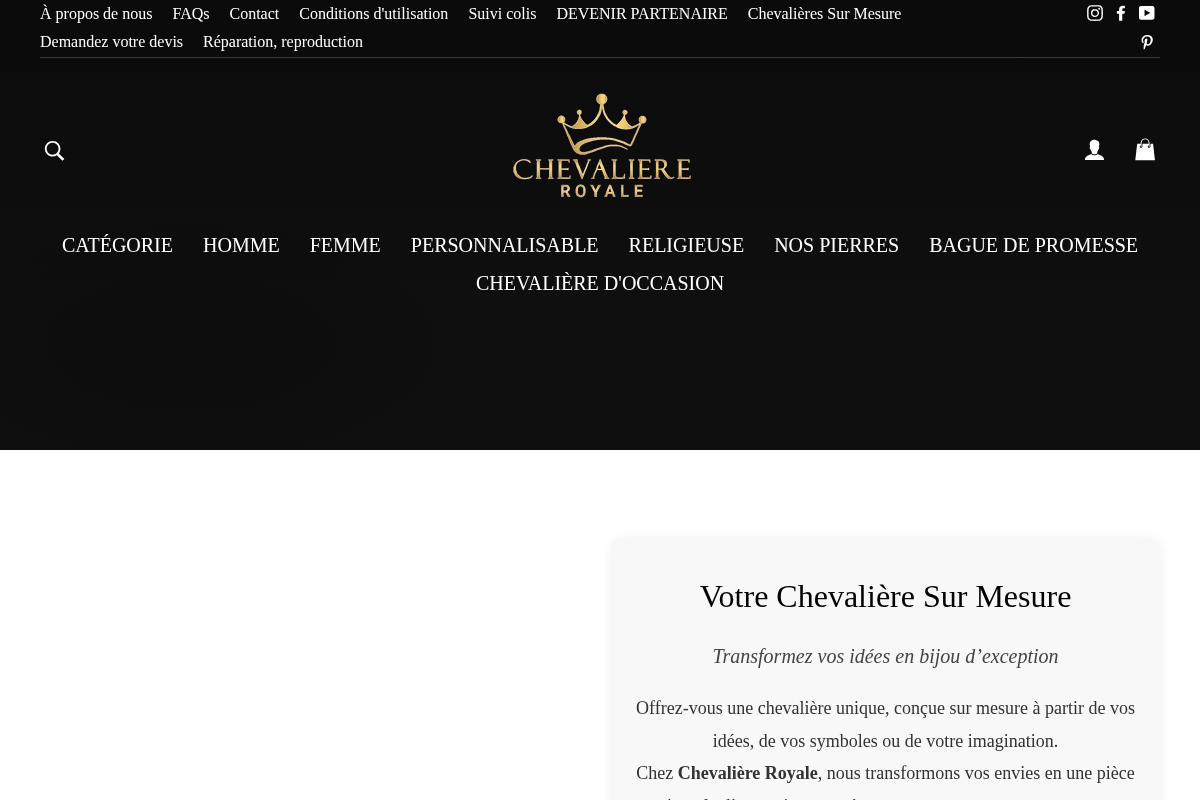 chevaliere-royale.com homepage screenshot