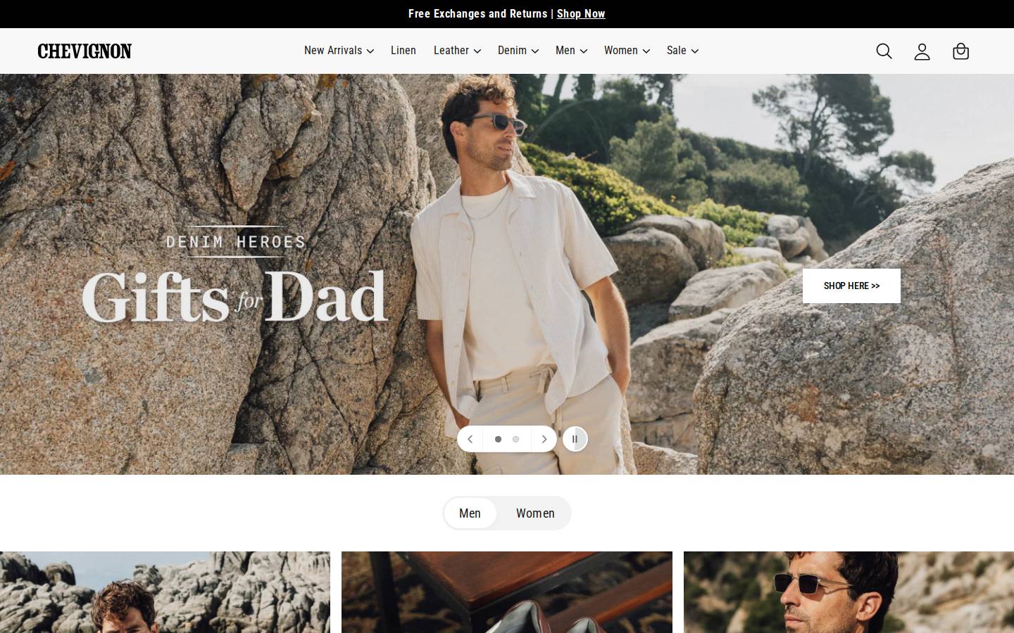 Chevignon homepage screenshot
