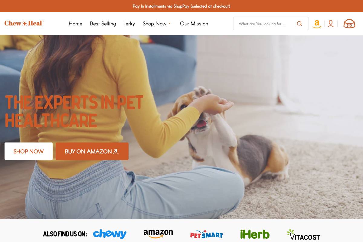 chewandheal.com homepage screenshot