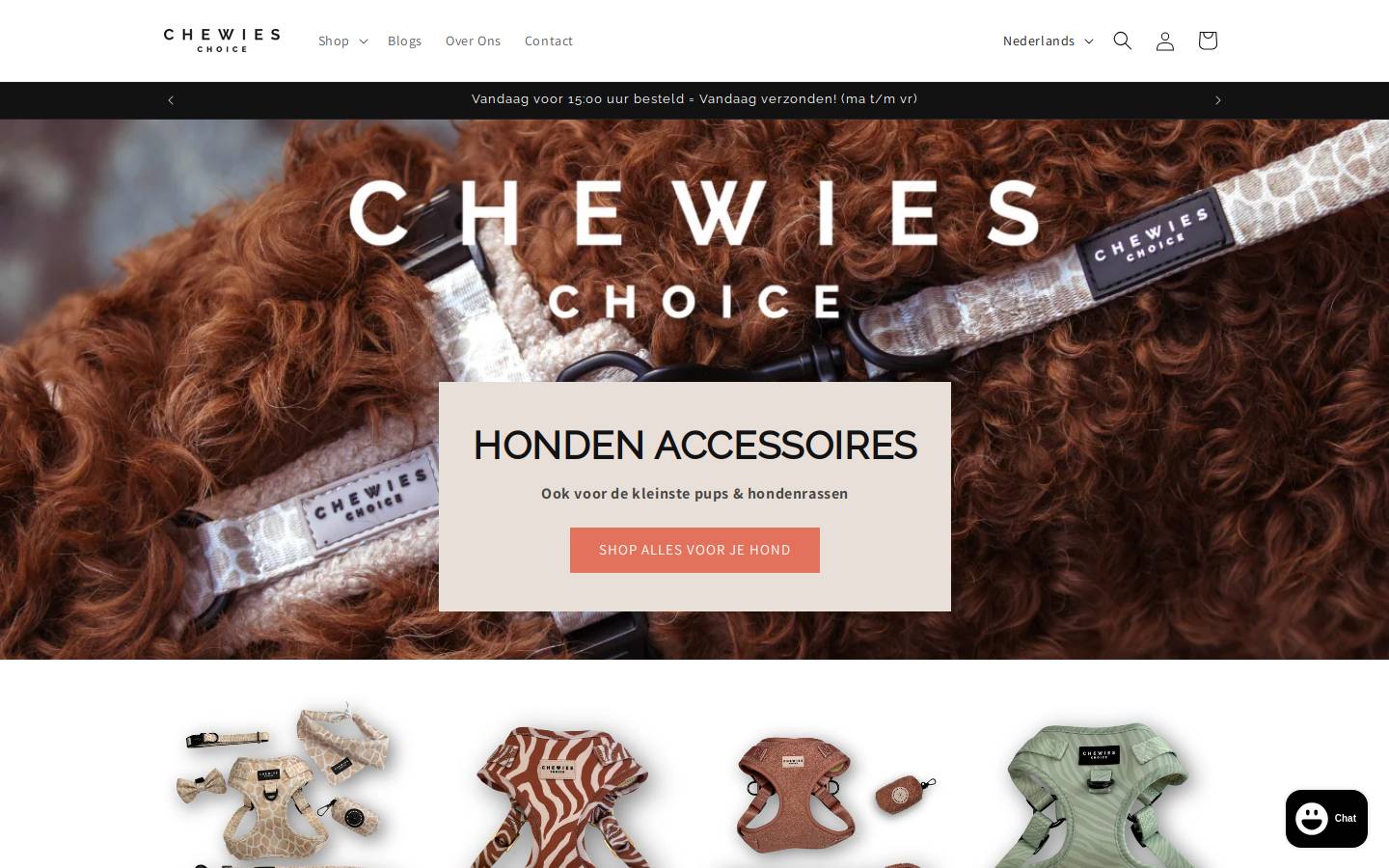 chewieschoice.com homepage screenshot