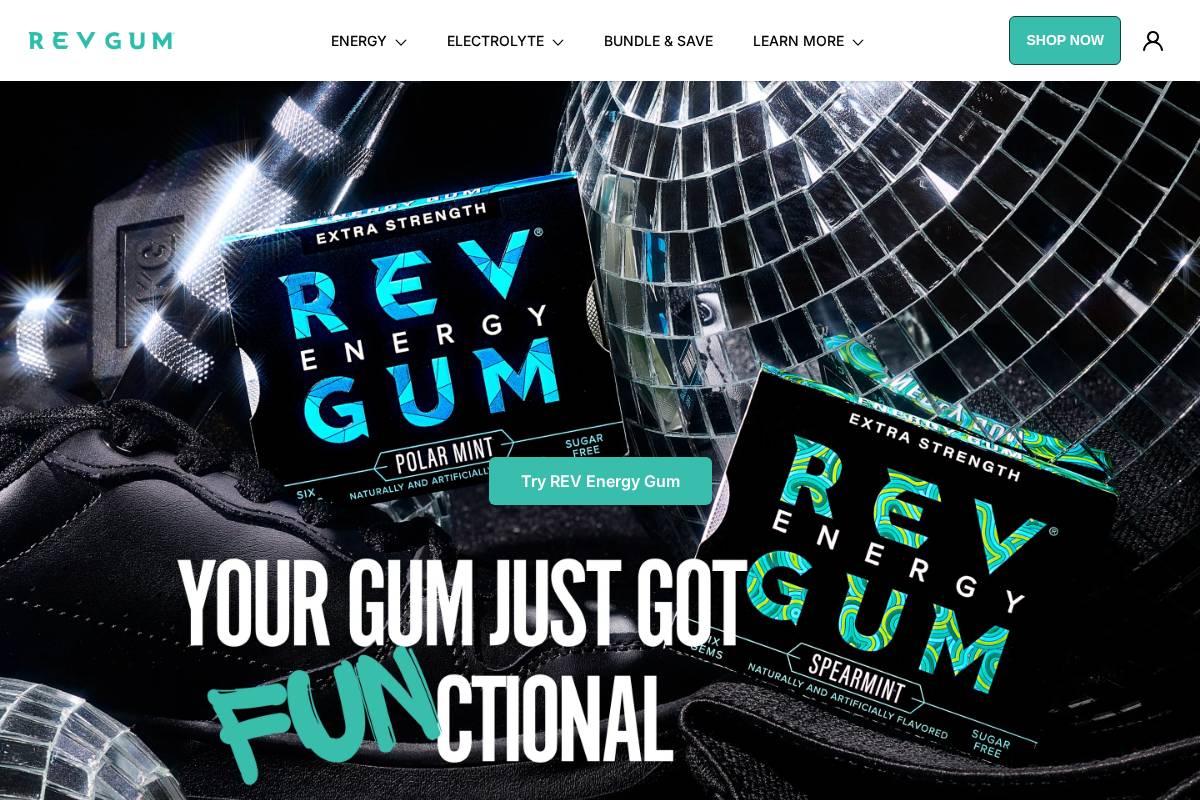 chewrevgum.com homepage screenshot