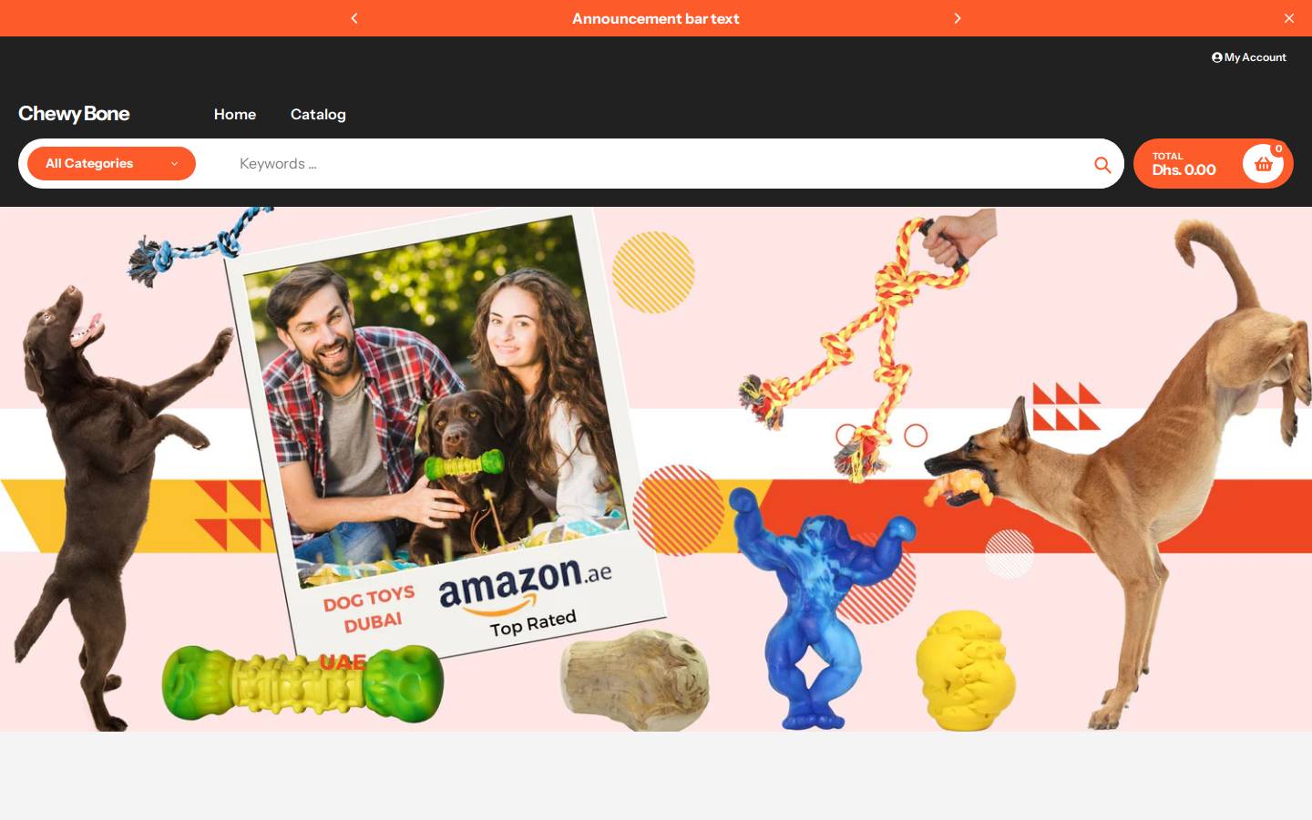 chewybone.com homepage screenshot