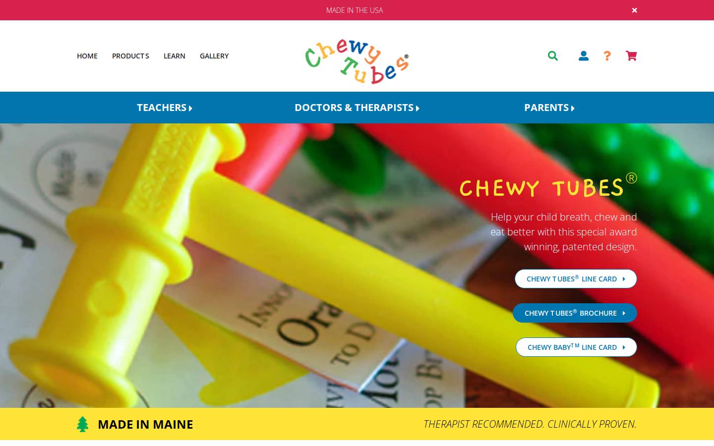 chewytubes.com homepage screenshot