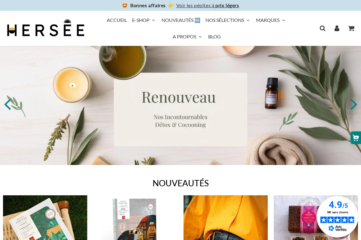 Chez Hersee homepage screenshot