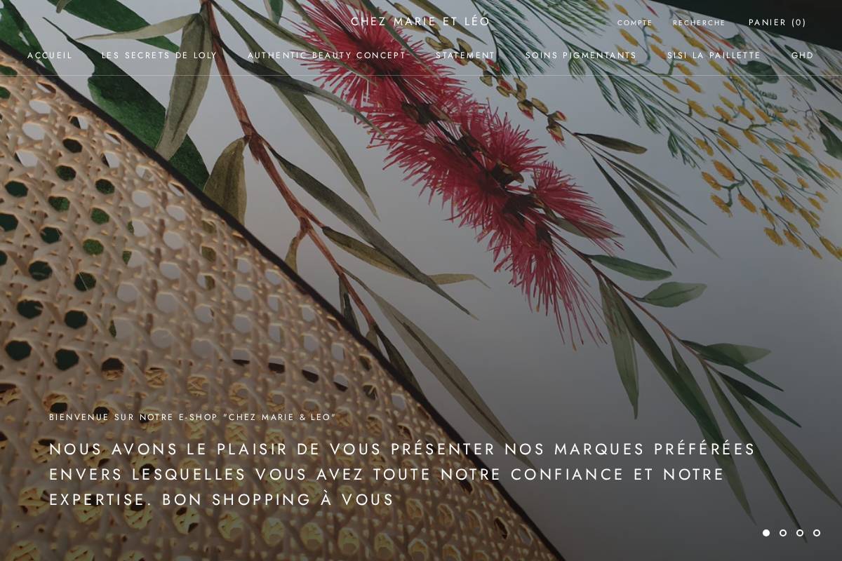 chez-marie-et-leo.fr homepage screenshot