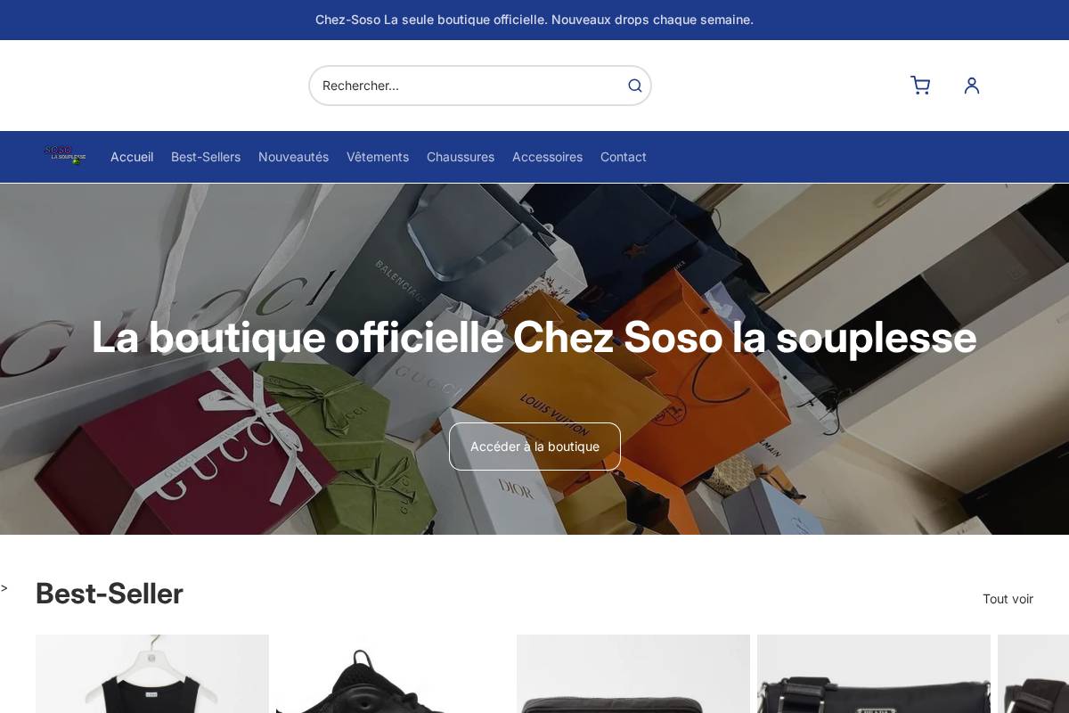 chez-soso.shop homepage screenshot