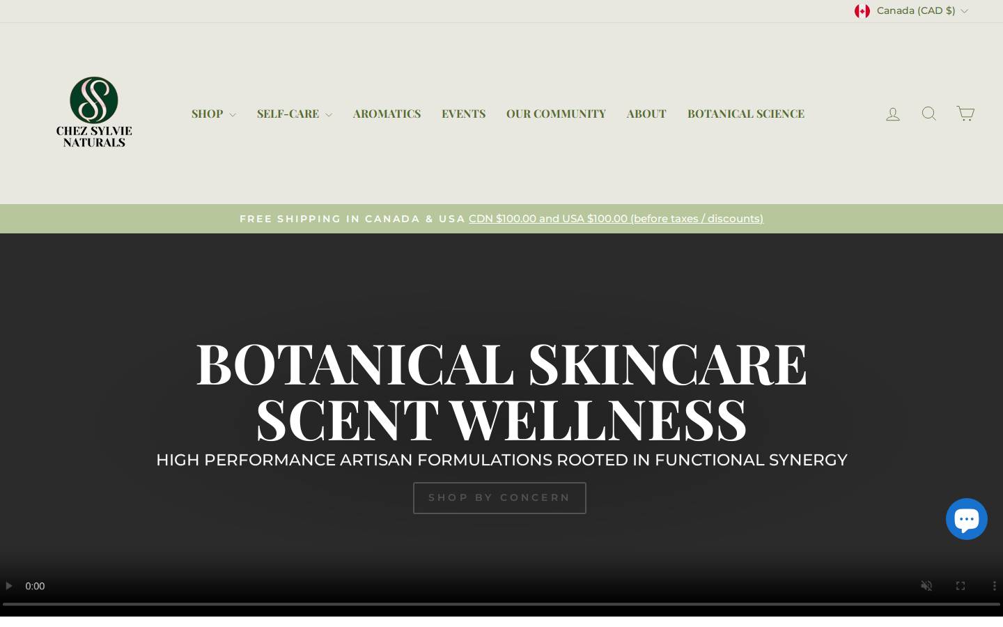 chezsylvienaturals.com homepage screenshot