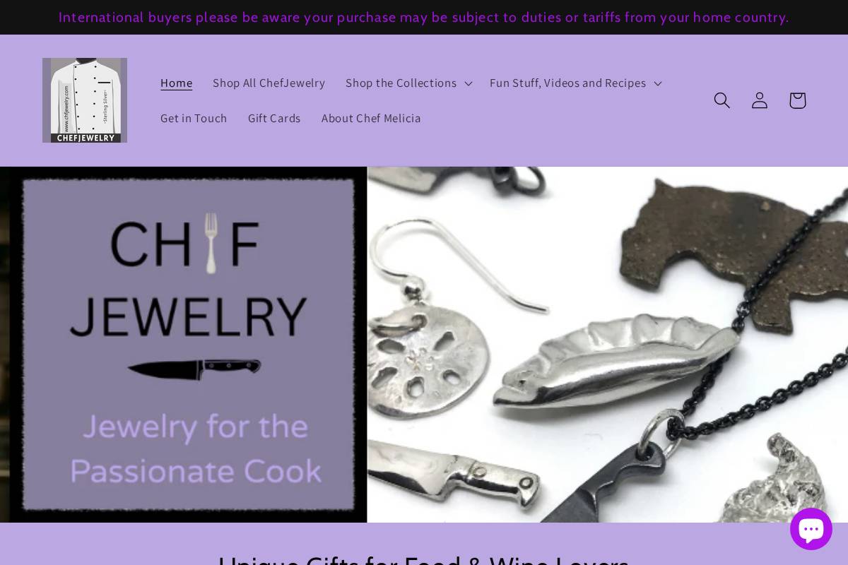 chfjewelry.com homepage screenshot