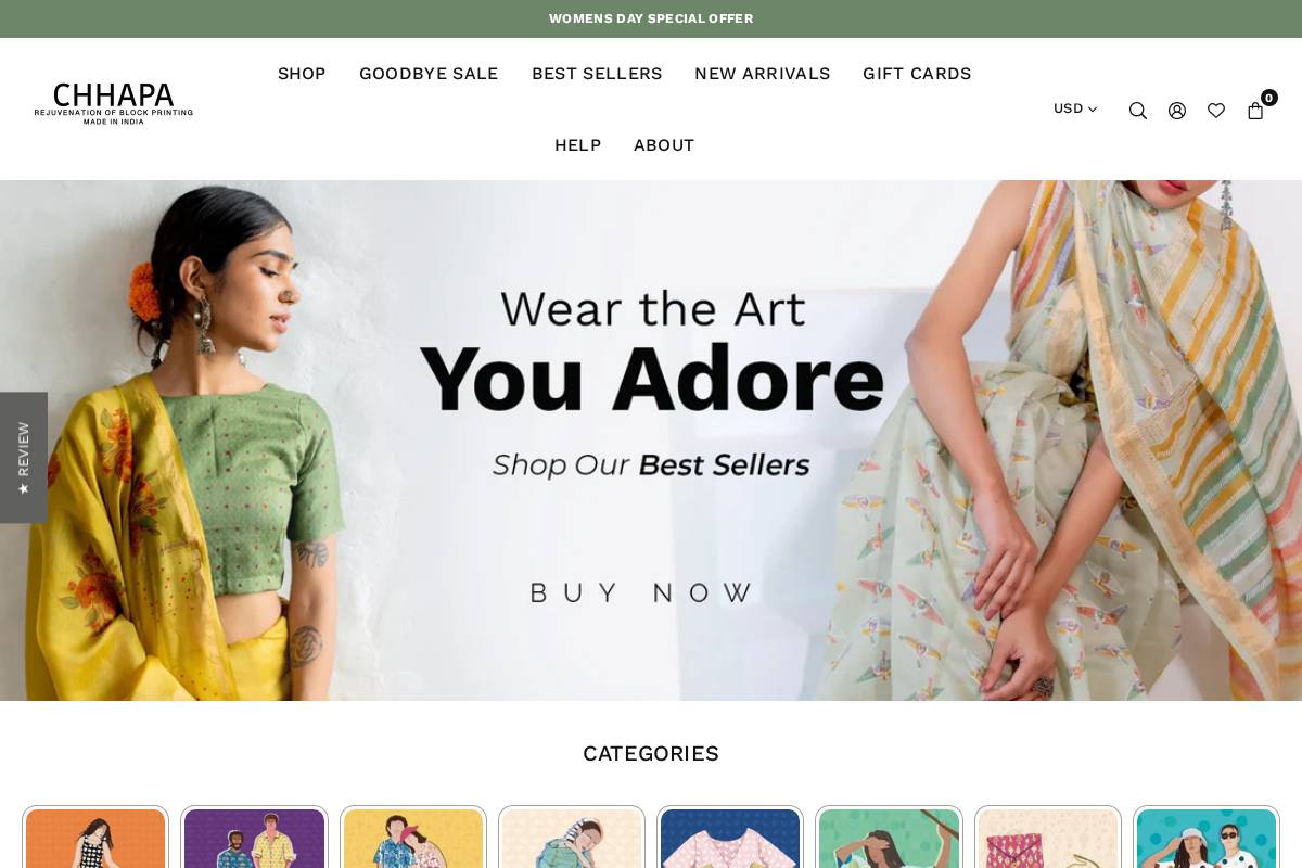 chhapa.in homepage screenshot