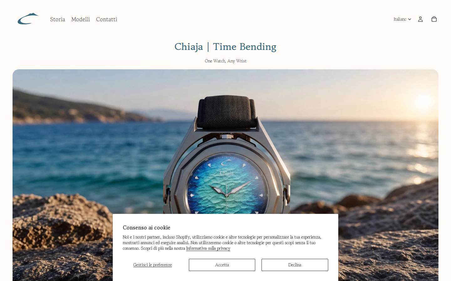 chiaja.com homepage screenshot