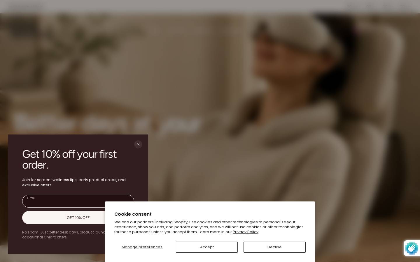 chiaro.international homepage screenshot