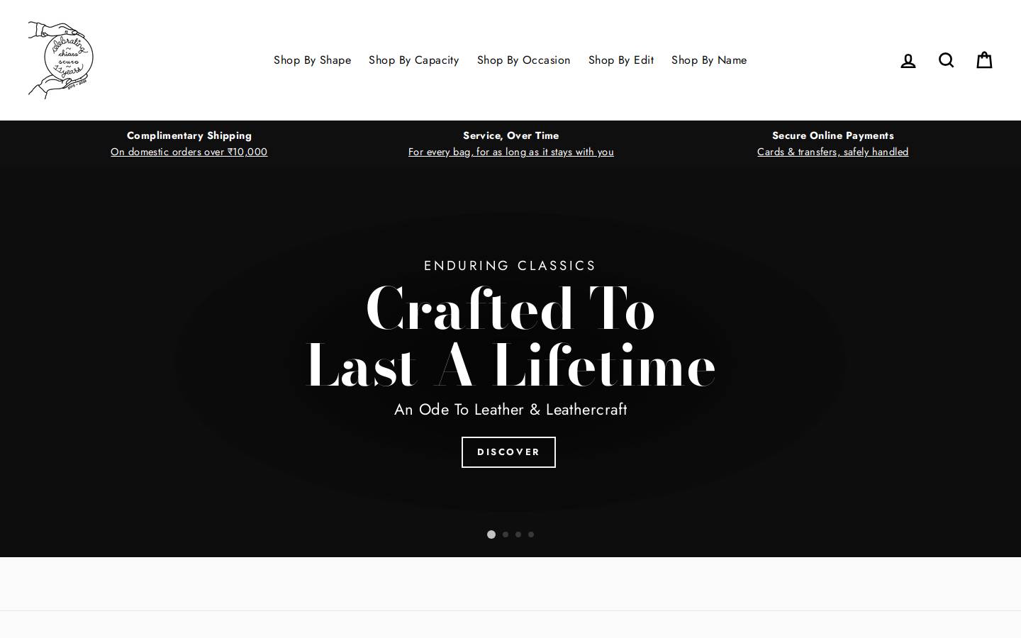 chiaroscuro.in homepage screenshot