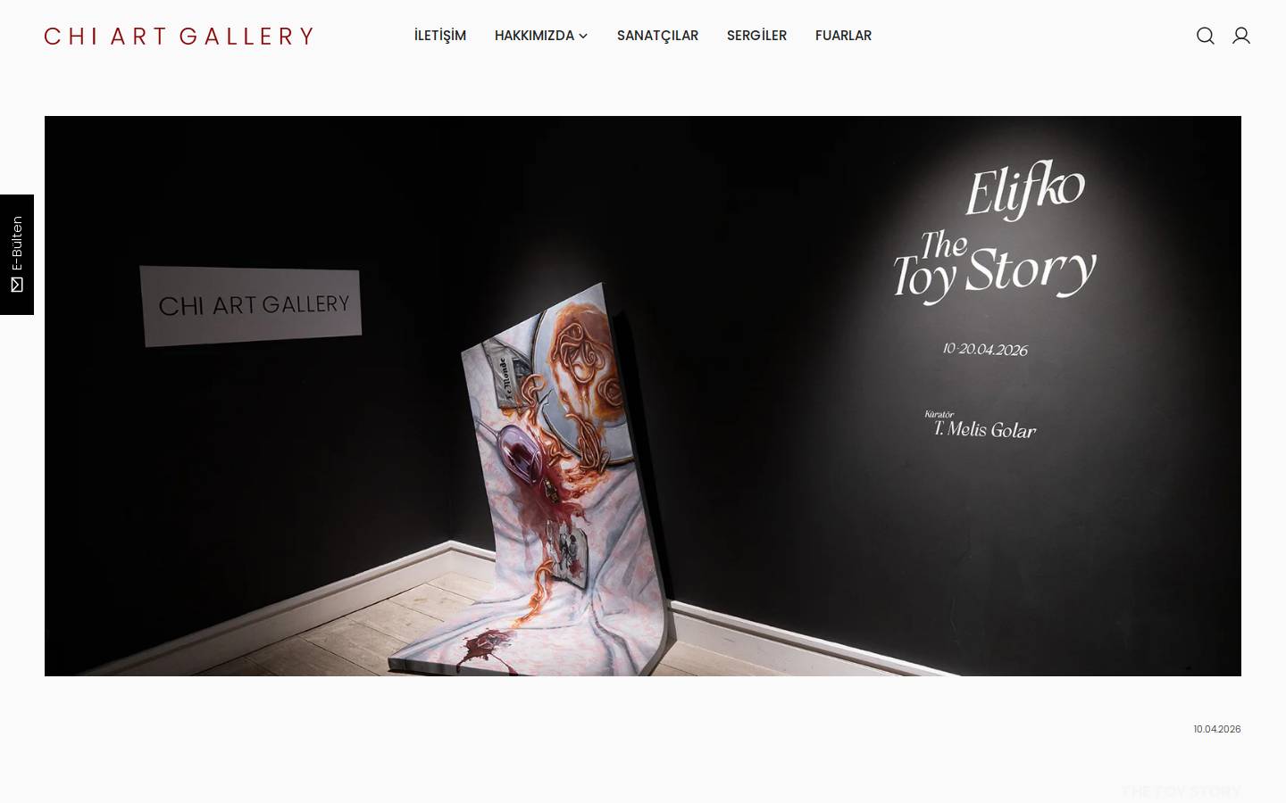 chiartgallery.com homepage screenshot