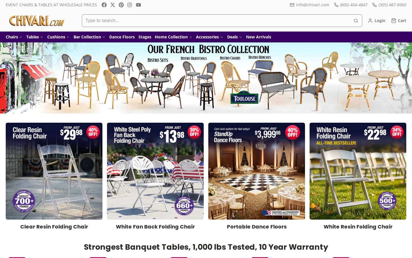 chiavarisales.com homepage screenshot