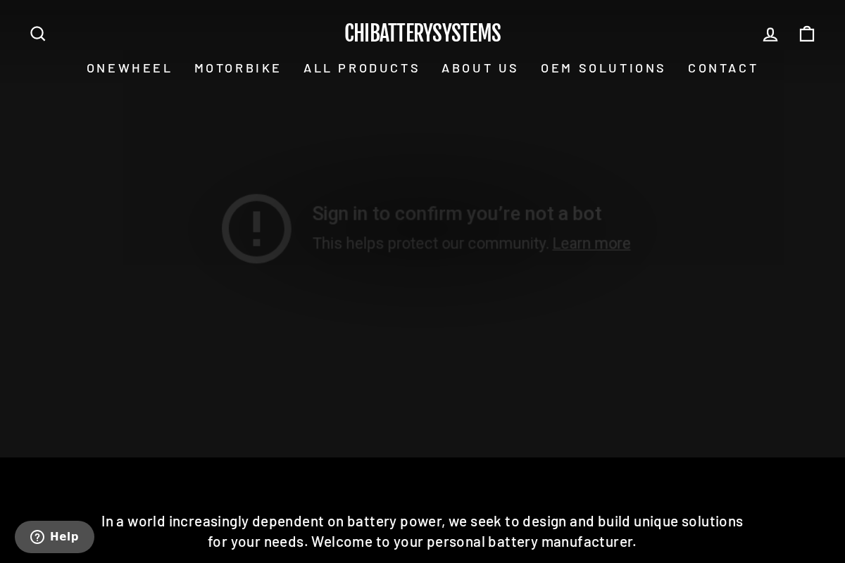 chibatterysystems.com homepage screenshot