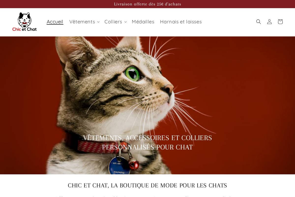 Chic Et Chat homepage screenshot