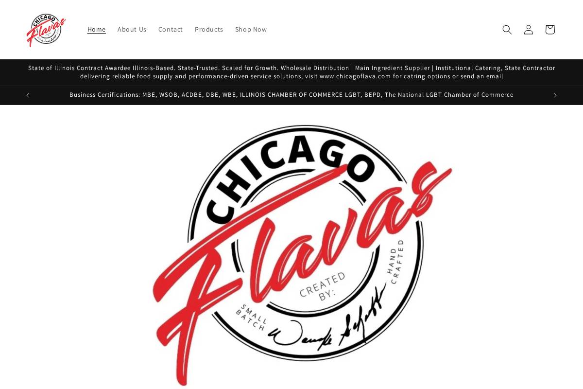 chicagoflavas.com homepage screenshot
