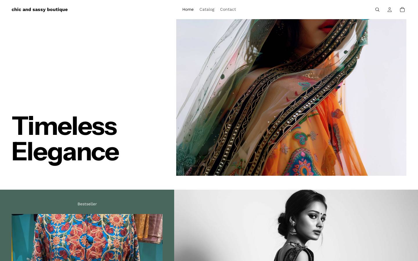 chicandsassyboutique.com homepage screenshot