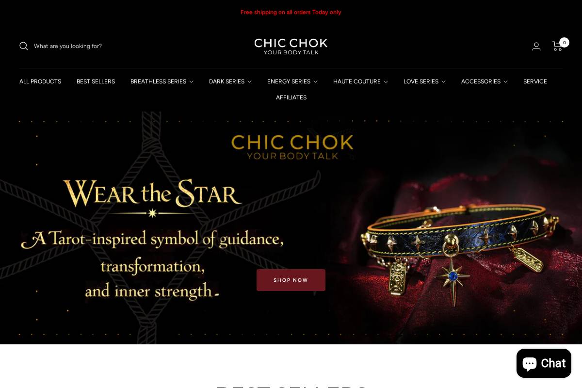 Chicchok homepage screenshot
