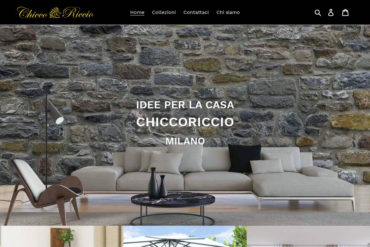 Chiccoriccio homepage screenshot