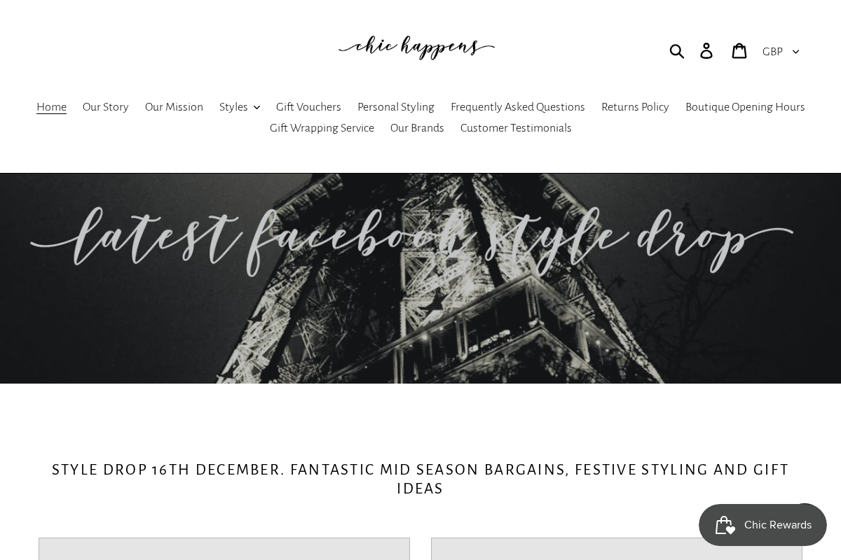 chichappensboutique homepage screenshot