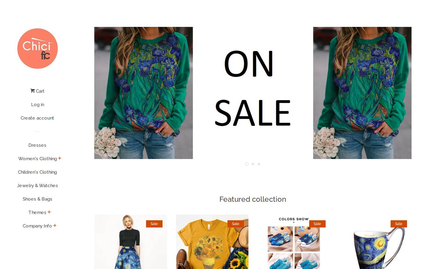 Chicific homepage screenshot