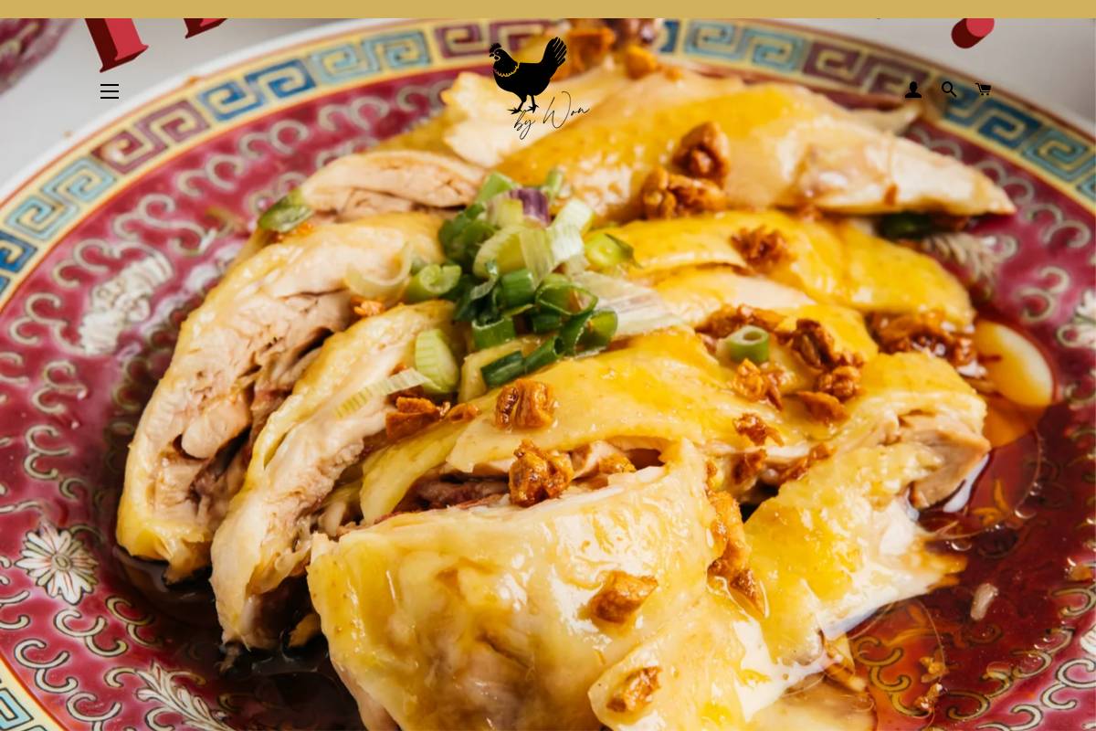 chickenbywon.com homepage screenshot
