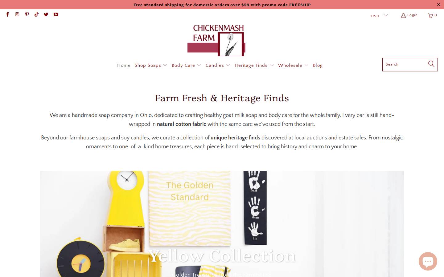 chickenmashfarms.com homepage screenshot
