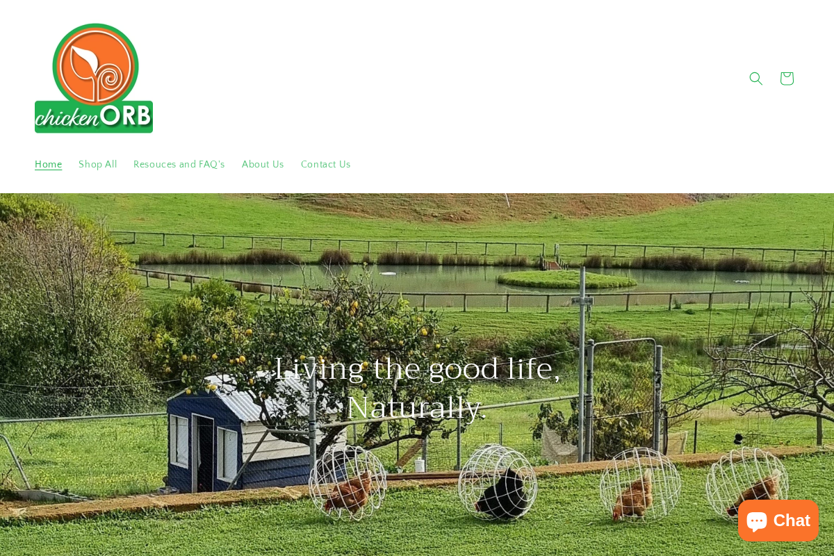 chickenorb.com homepage screenshot