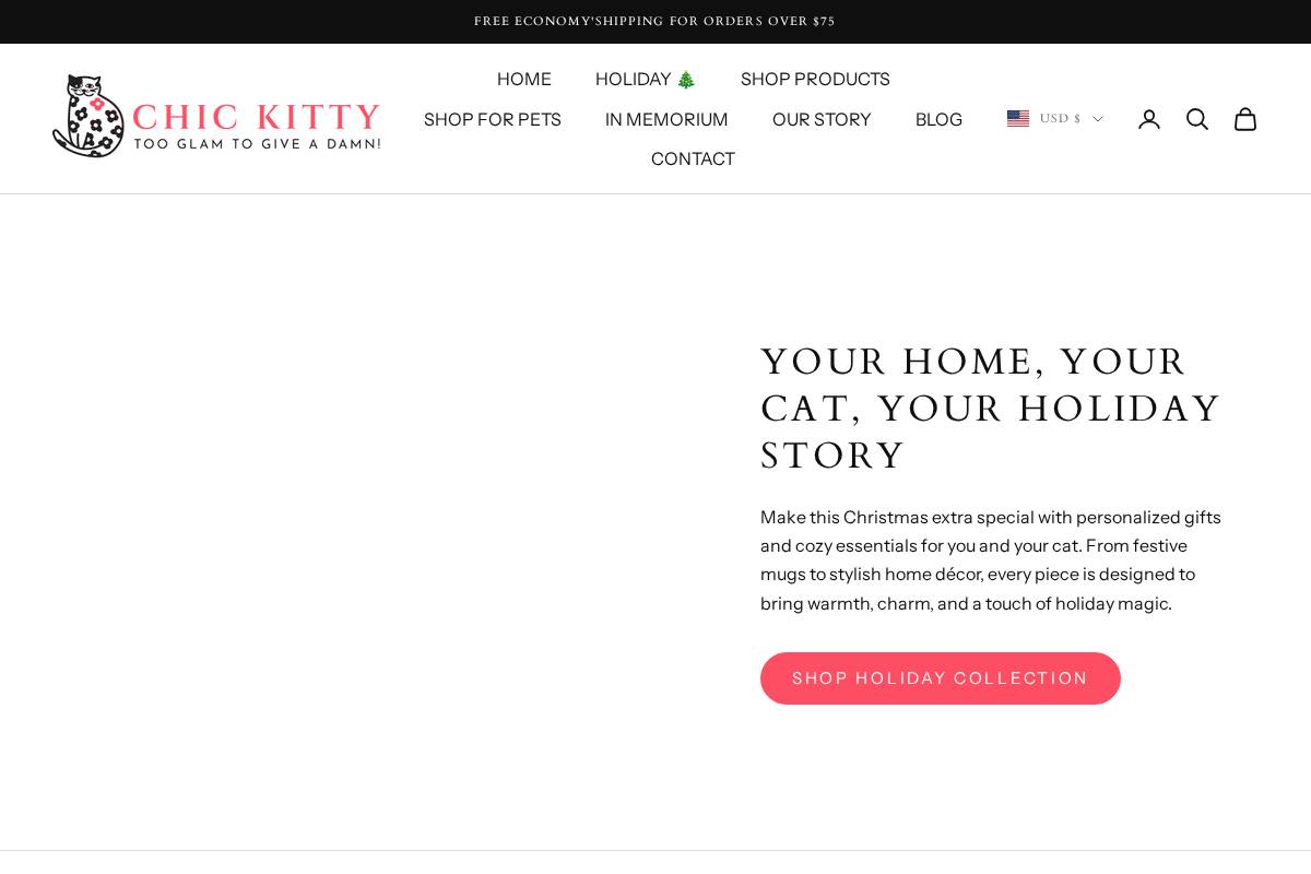 chickittyshop.com homepage screenshot