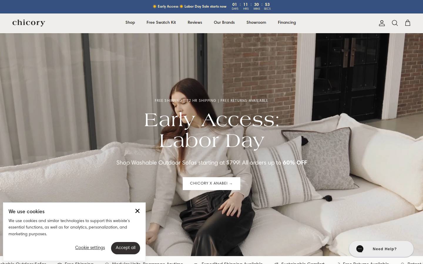 chicoryhome.com homepage screenshot
