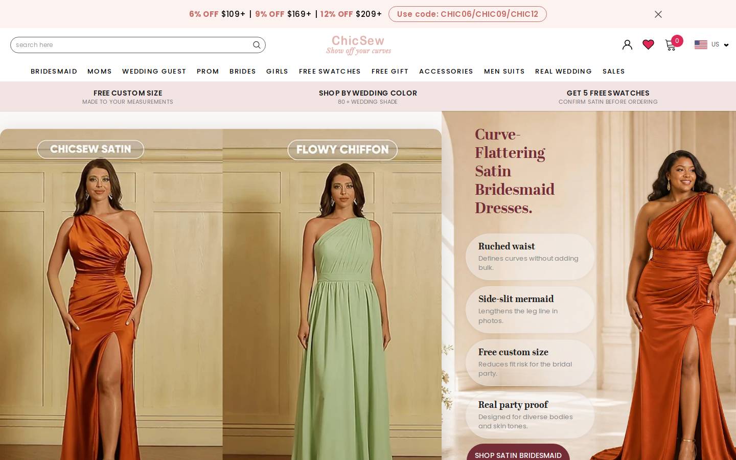 Chicsew homepage screenshot