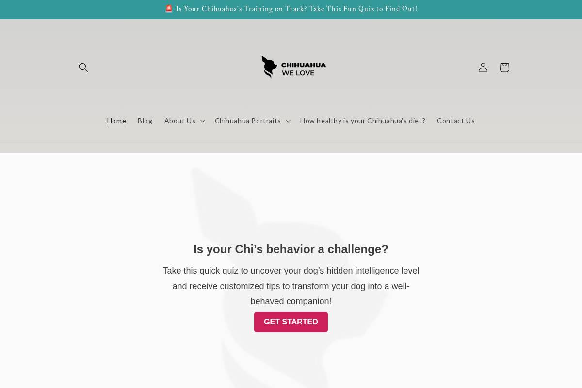 chihuahuawelove.com homepage screenshot