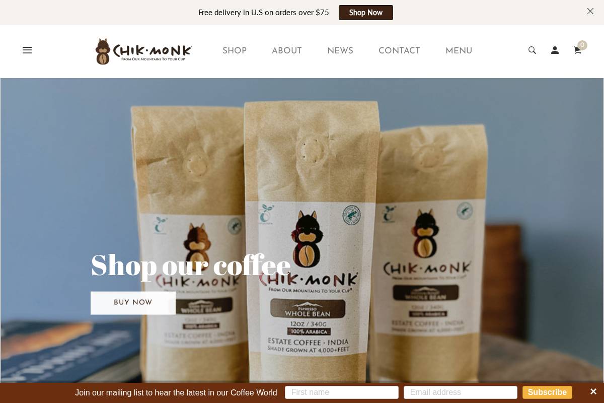 chikmonk.com homepage screenshot