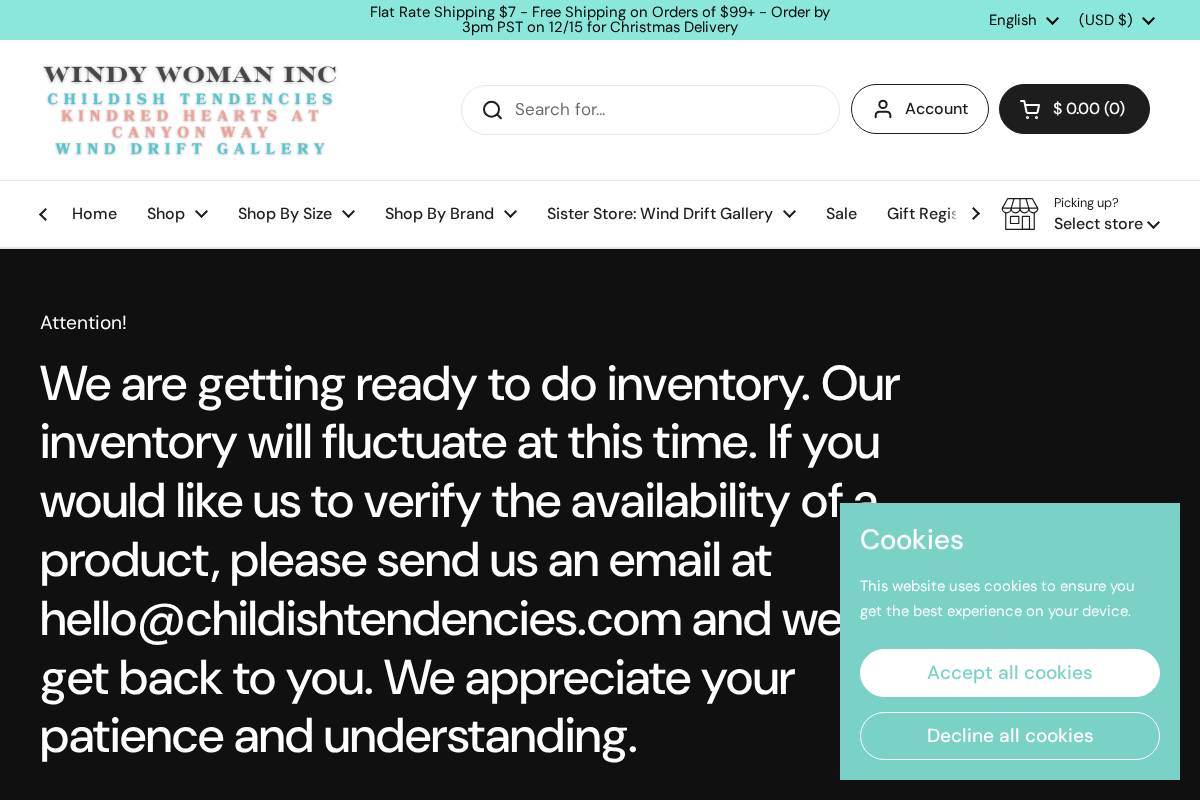 childishtendencies.com homepage screenshot