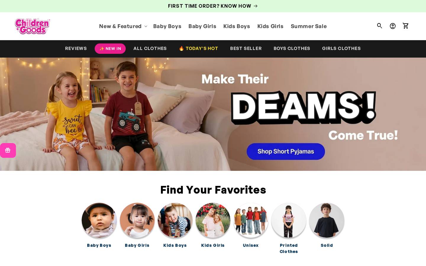 childrengoods.com homepage screenshot