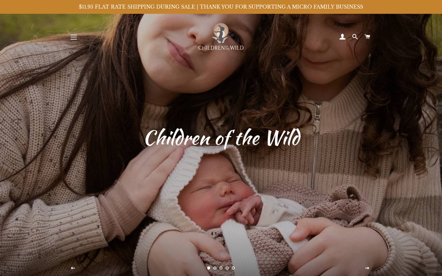 childrenofthewild.com.au homepage screenshot