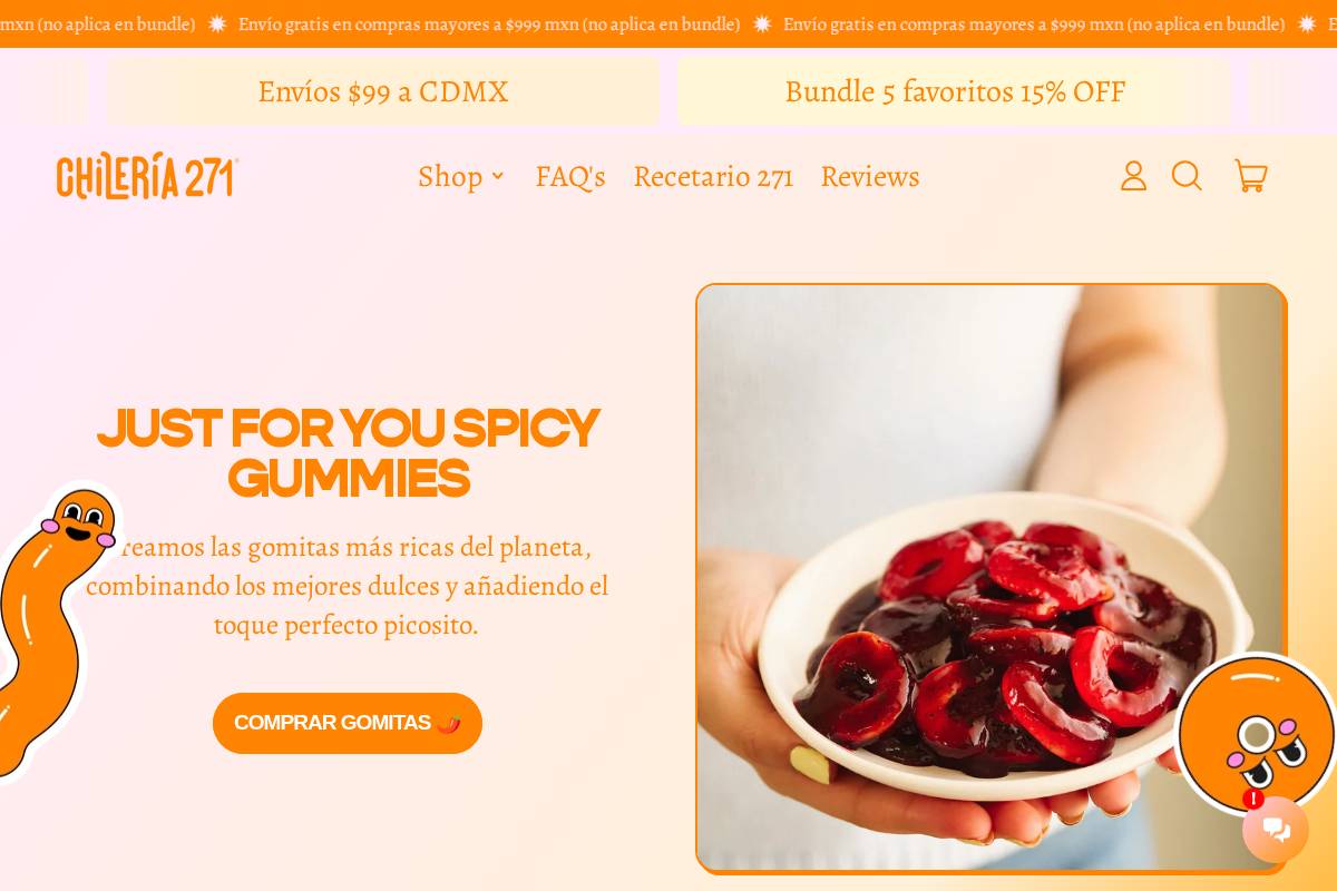 chileria271.com homepage screenshot