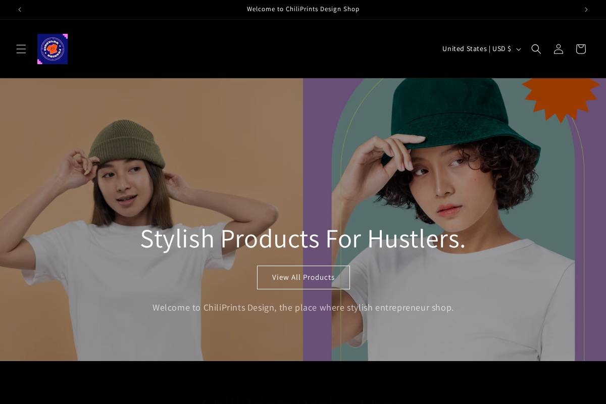 chiliprints.com homepage screenshot