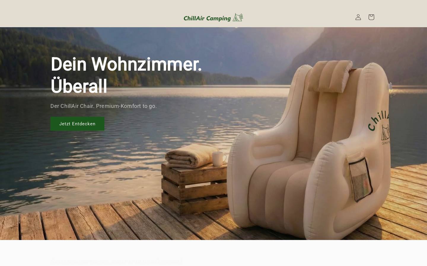 chillair-camping.shop homepage screenshot