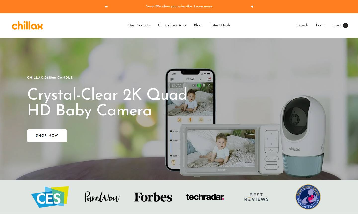 chillaxcare.com homepage screenshot
