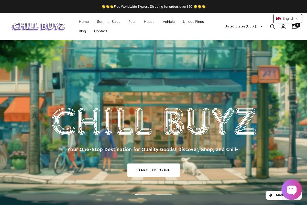 chillbuyz.com homepage screenshot