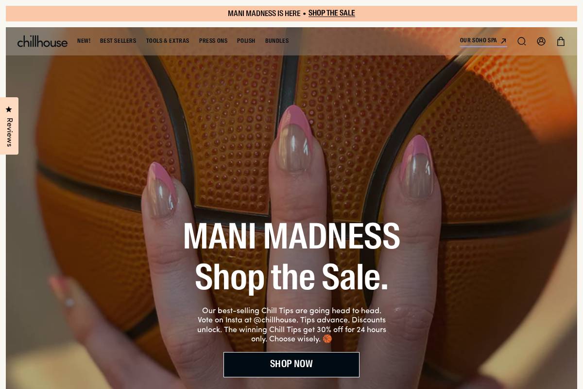 chillhouse.com homepage screenshot