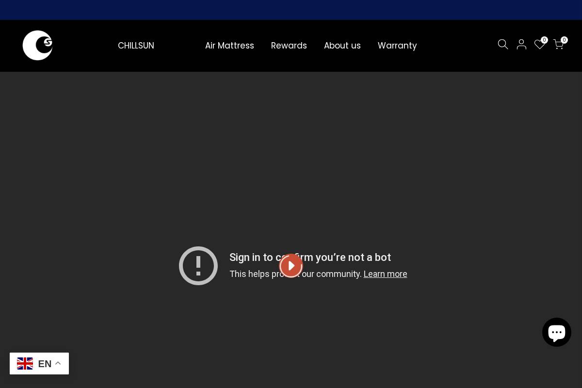 chillsun.store homepage screenshot