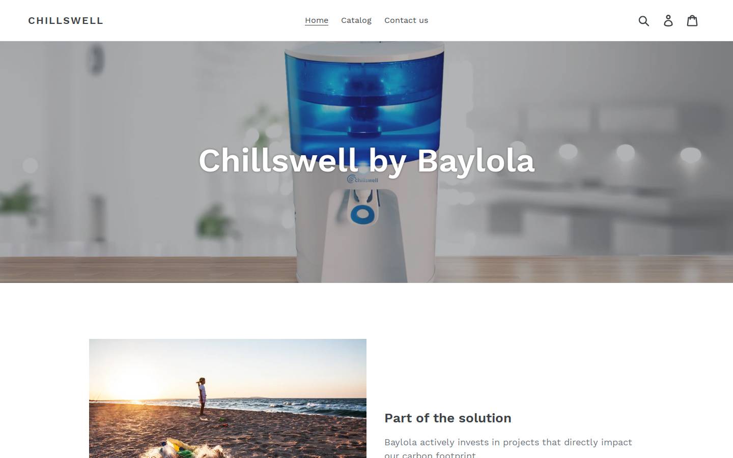 Chillswell homepage screenshot