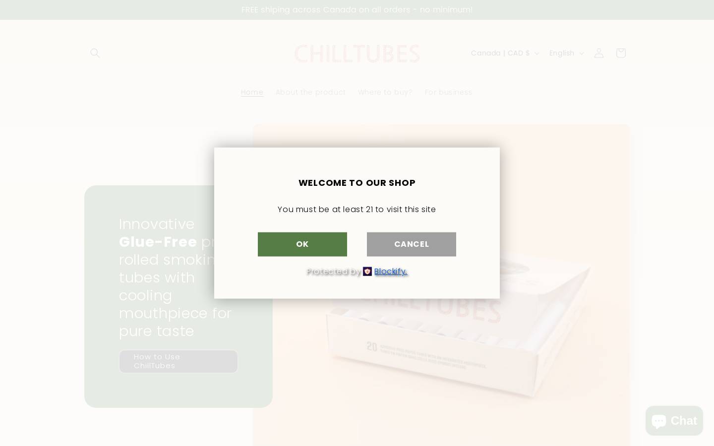chilltubes.com homepage screenshot