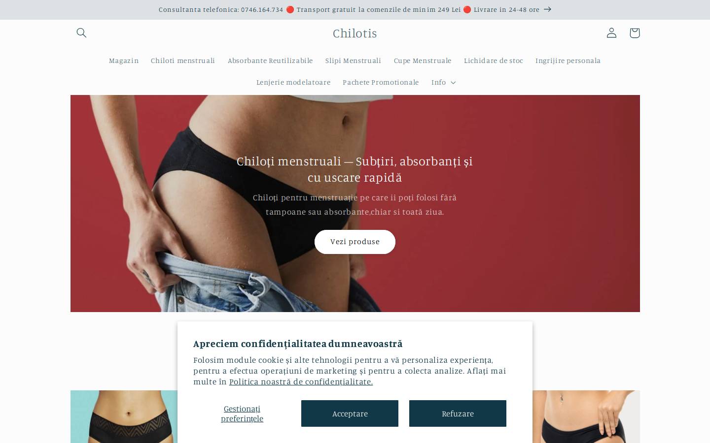 chilotis.com homepage screenshot