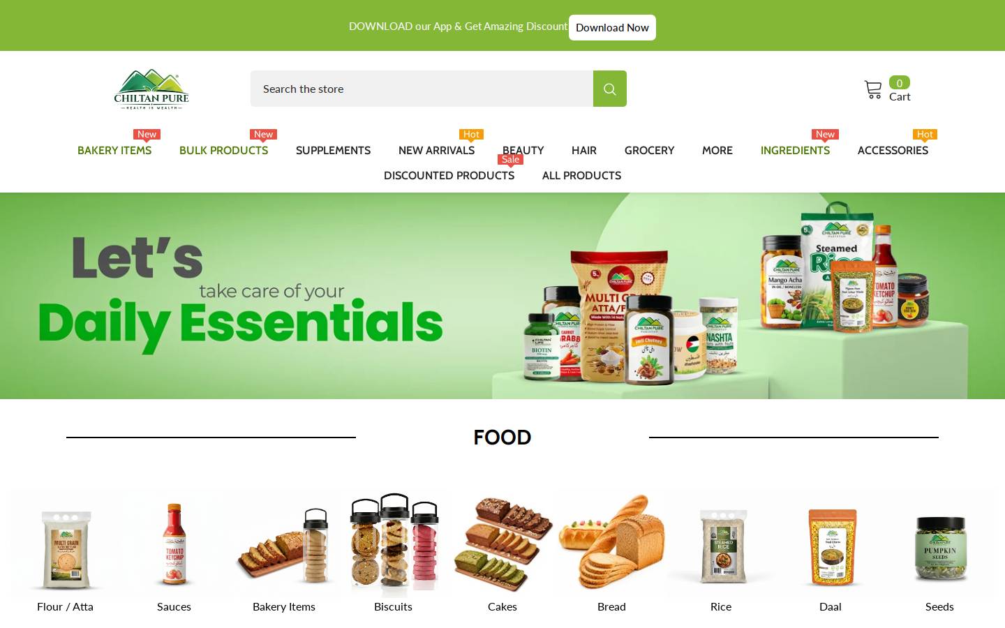 chiltanpure.com homepage screenshot