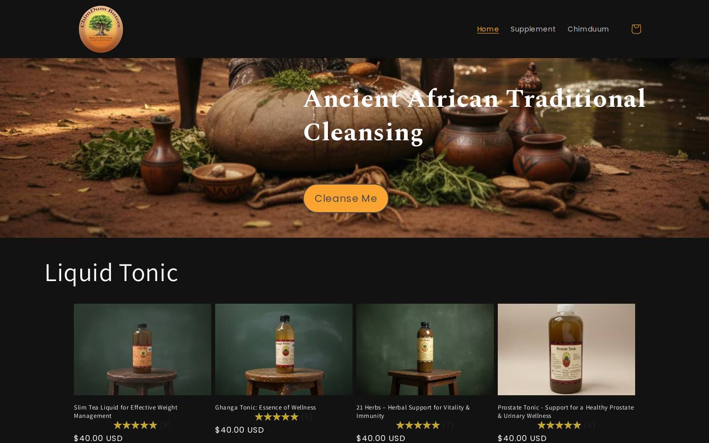 chimduumherbs.shop homepage screenshot